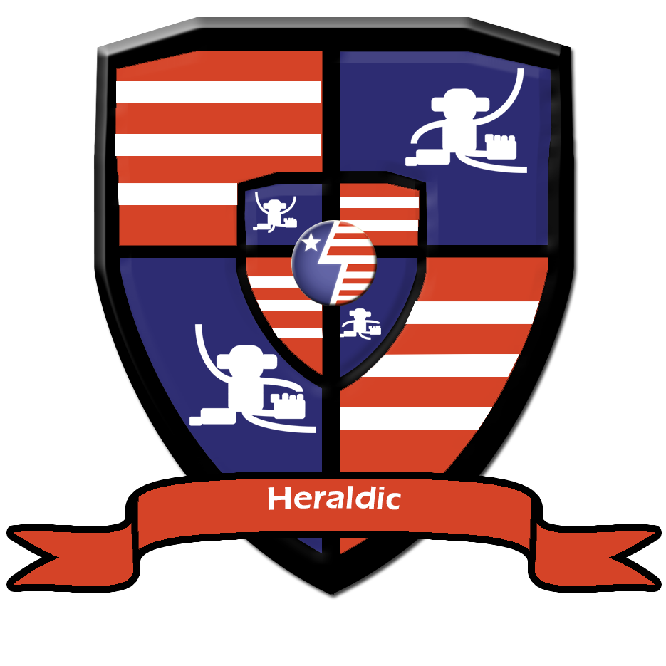 Heraldic logo monkeys shield coat of arms